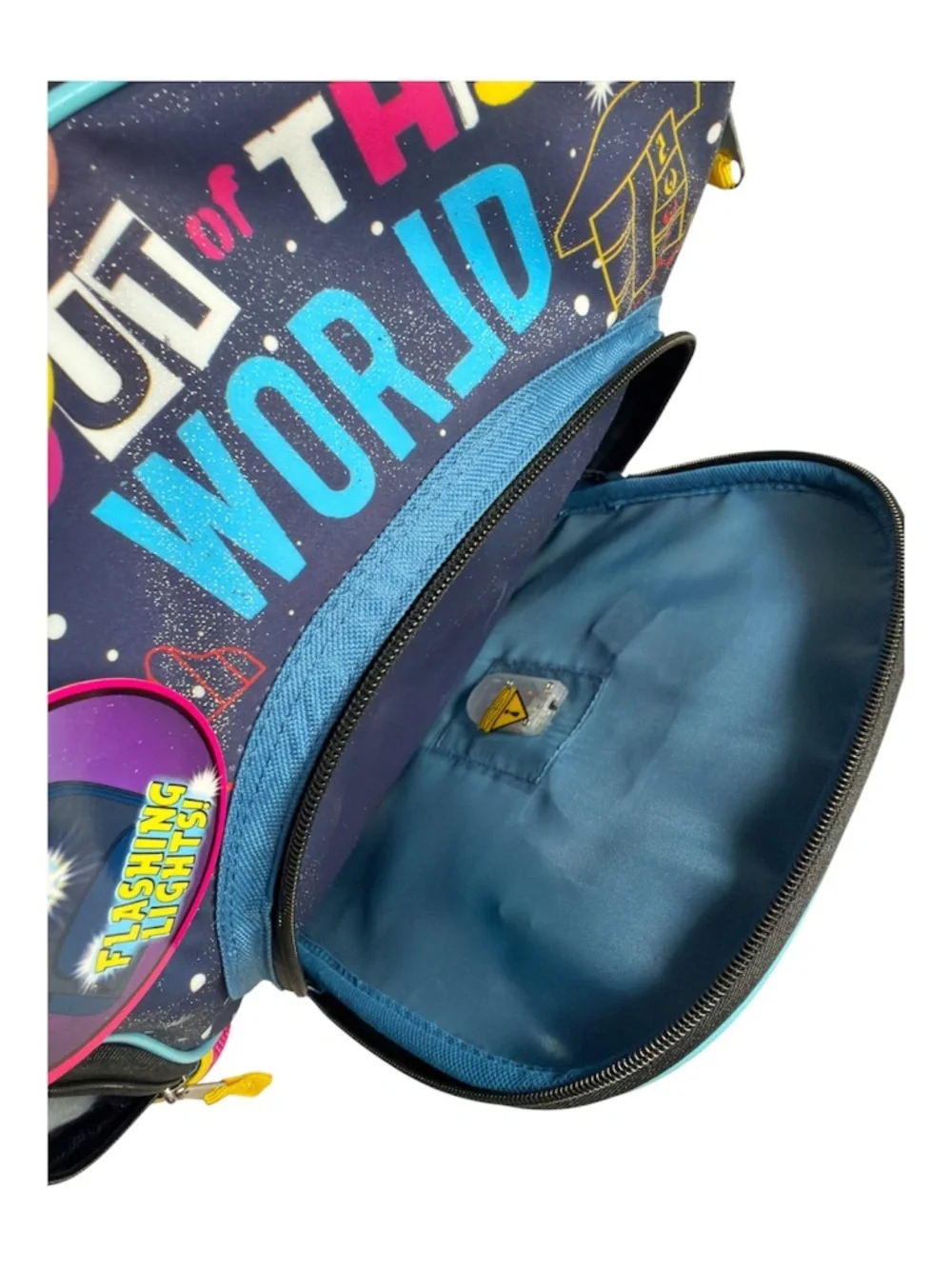 Disney Lilo & Stitch Backpack Out Of This World. Flashing Lights Front